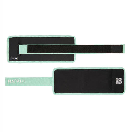 Bracelets lestés avec boucle aquagym 2 x 0,5 kg, vert clair