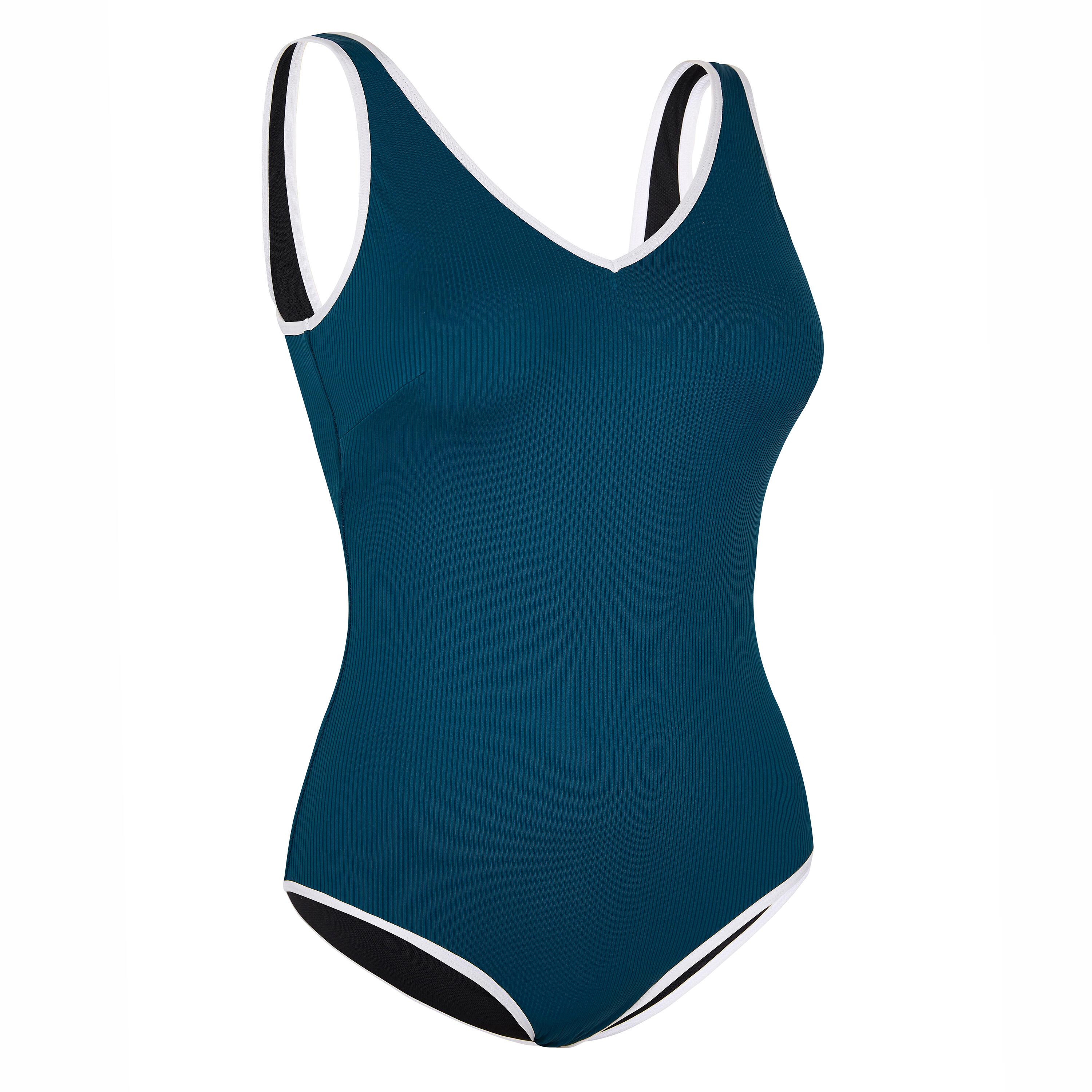 Women's 1-Piece Aquafitness Swimsuit - Ines Blue - NABAIJI