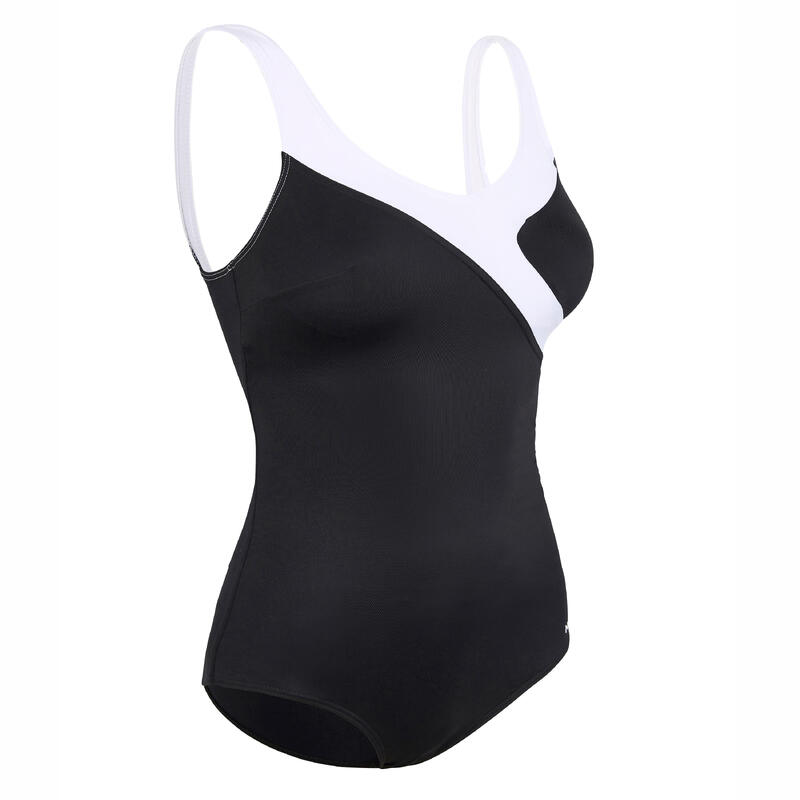 Bañador Mujer aquagym moldeador negro. Disponible en talla grande