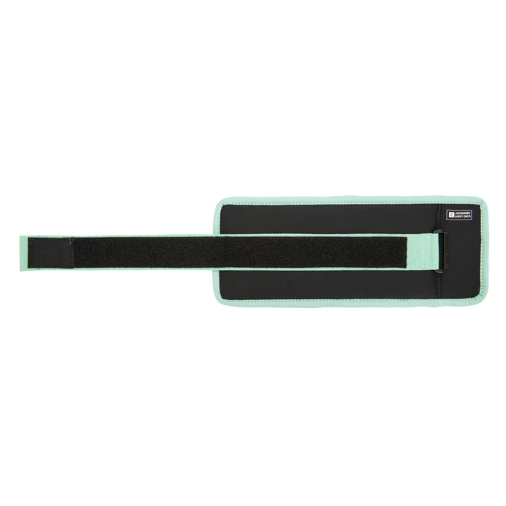 Bracelets Lestés  avec boucle aquagym vert clair. 2*0,5 KG