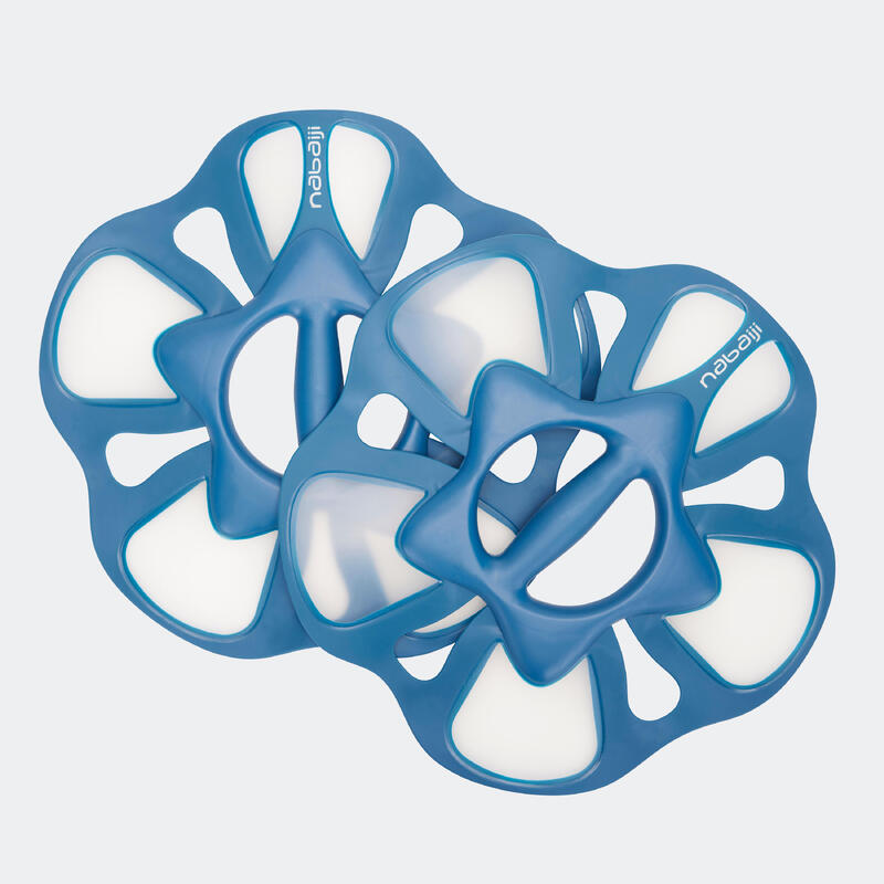 Aquagym Aquafitness-Hanteln - Pullpush Flower weiß/blau Größe L