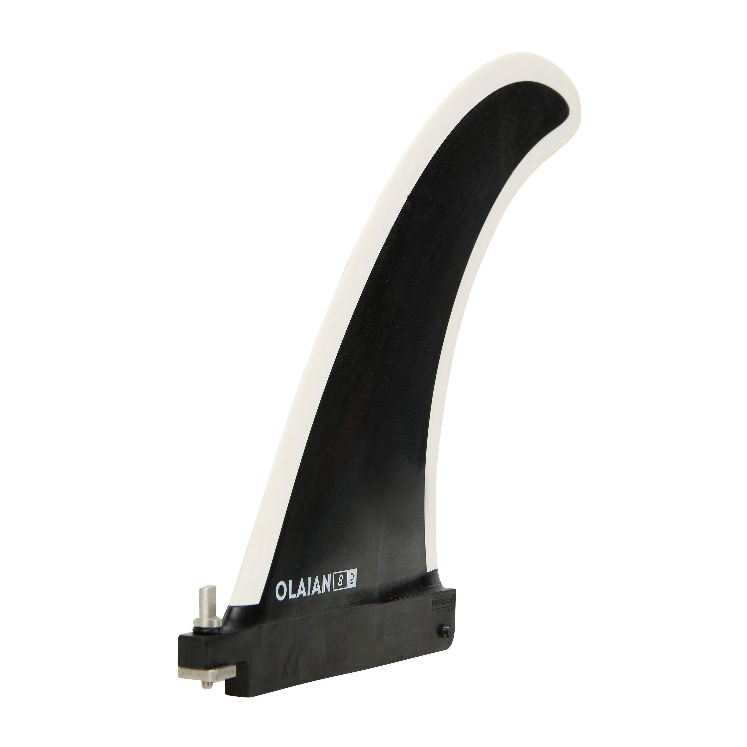 Middenvin van 8" met zachte rand, voor longboard. Voor US-vinhouder 2/3