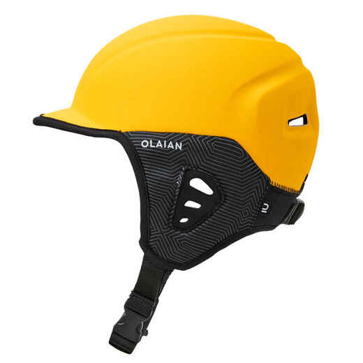 Helmet for surfing.yellow