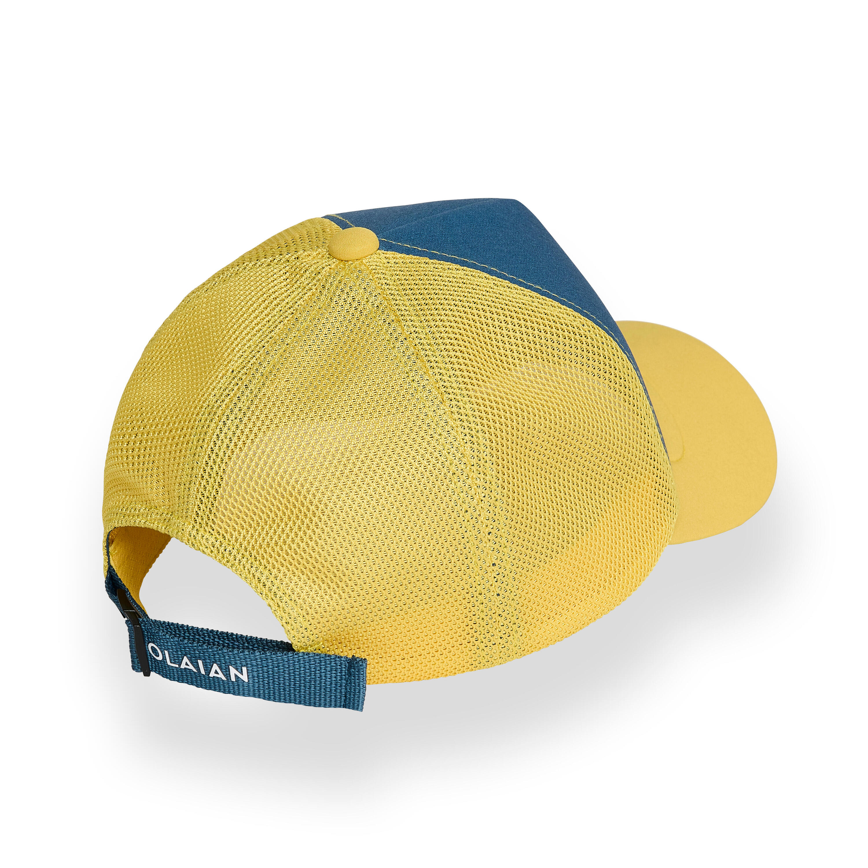 Kid’s surfing trucker cap blue yellow 3/11