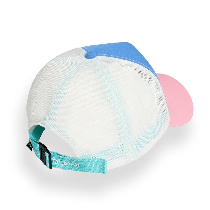 Çocuk Sörf Şapkası - Mor / Pembe - Trucker