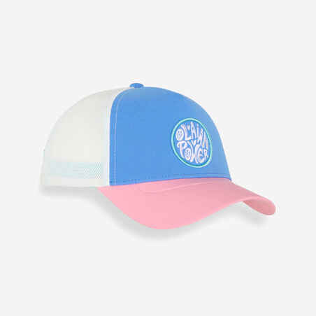 KID'S SURFING TRUCKER CAP LAVENDER PINK