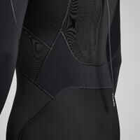 Men's 4/3 mm neoprene SURF 500 wetsuit black