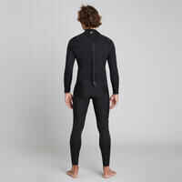 Men's 4/3 mm neoprene SURF 500 wetsuit black