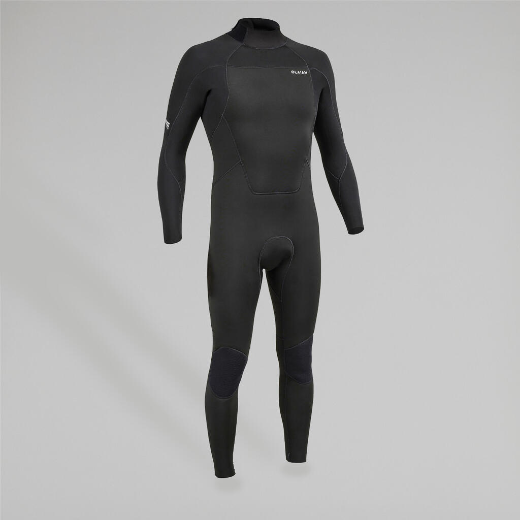 Vyriškas neopreno kostiumas „Surf 500“, 4/3 3 mm, juodas