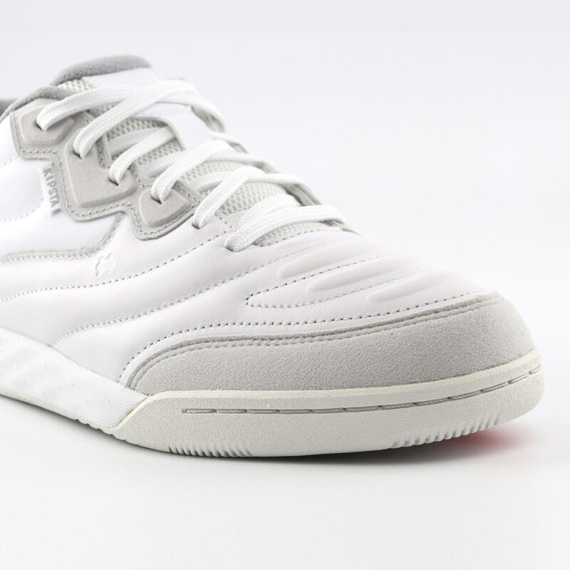 Damen/Herren Fussball Hallenschuhe Futsal Leder MFoam ‒ Eskudo Pro weiss