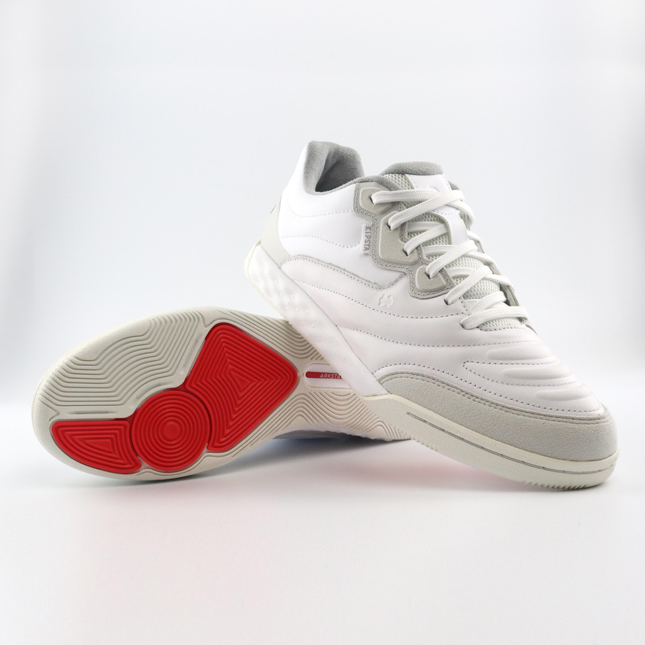 Damen/Herren Fussball Hallenschuhe Leder ‒ Eskudo Pro weiss  3/17