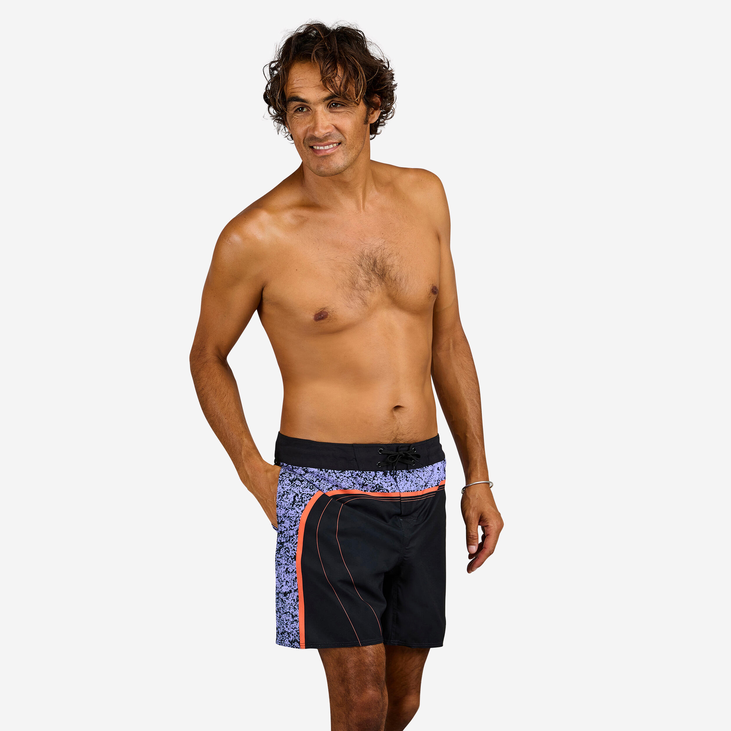 Calções de praia de surf 500 17'' revival