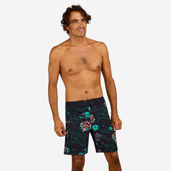 Boardshort voor surfen 500 19" PARADISE zwart