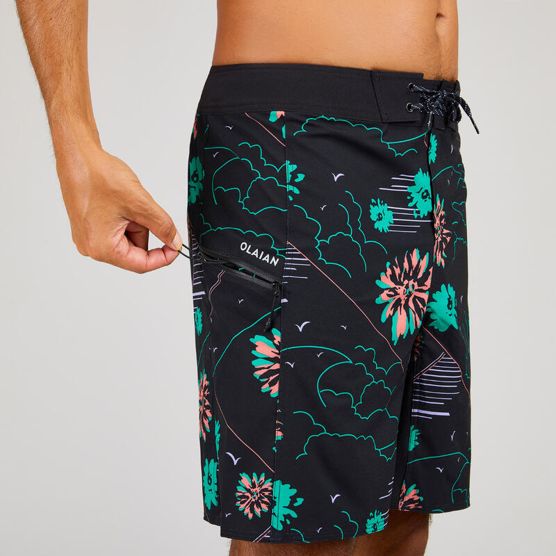 Boardshort voor surfen 500 19" ALEX grijs