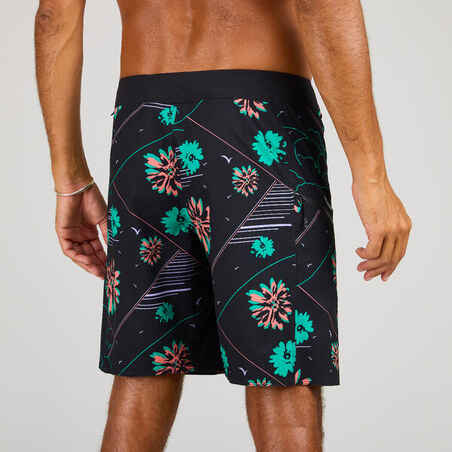 Surfing boardshorts 500 19" PARADISE BLACK