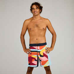 Surfing boardshorts 500 19" ARCHI RED