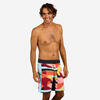 Boardshort surf 500 19" ARCHI RED