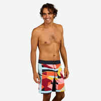 Surfing boardshorts 500 19" ARCHI RED