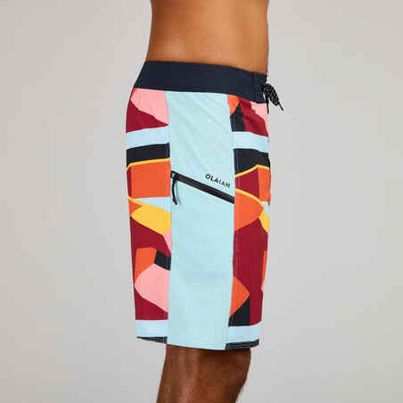 Βερμούδα boardshorts 500 19" ARCHI για σερφ ΚΟΚΚΙΝΟ