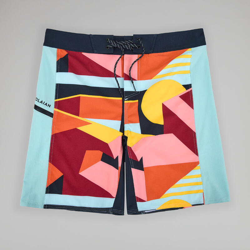 Boardshort surf 500 19" ARCHI RED