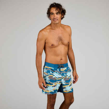 Βερμούδα boardshorts 500 17" PALMERAIE για surf ΓΚΡΙ