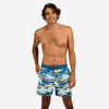 Surfing boardshorts 500 17" PALMERAIE GREY