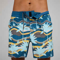 Surfing boardshorts 500 17" PALMERAIE GREY