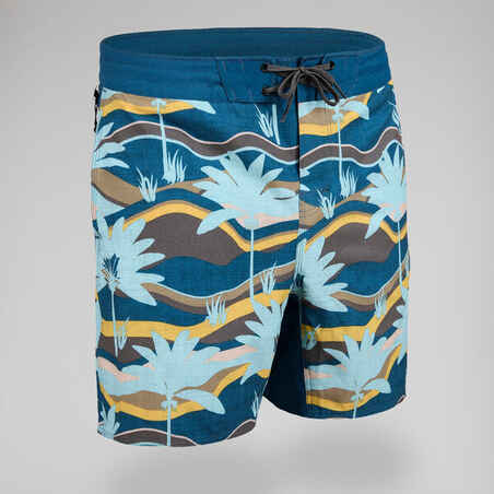 Βερμούδα boardshorts 500 17" PALMERAIE για surf ΓΚΡΙ