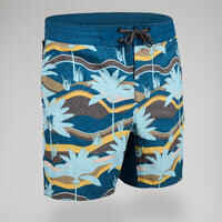 Surfing boardshorts 500 17" PALMERAIE GREY