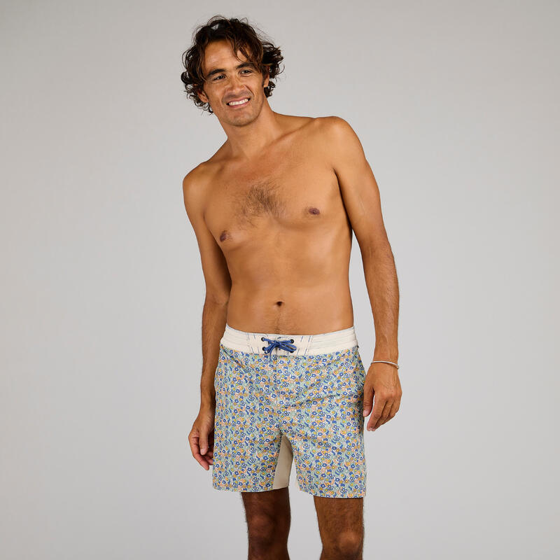 Boardshort voor surfen 500 17" JOY BEIGE