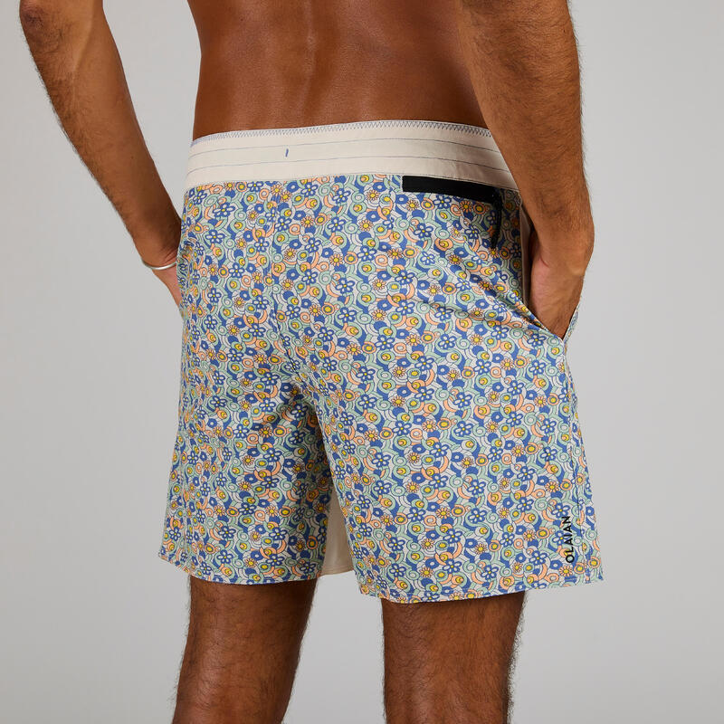 Boardshort surf 500 17" JOY BEIGE