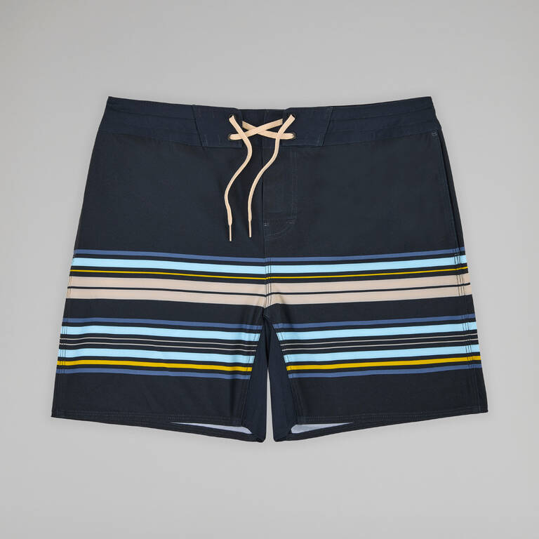 Boardshort selancar 500 17" STA MONICA HITAM