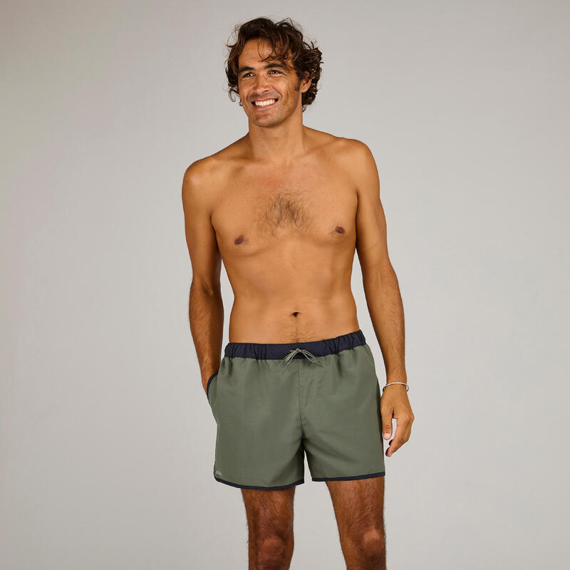 Korte surfboardshort 100 Momo Kaki