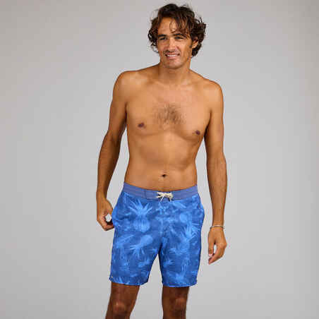 Ilgi maudymosi šortai „100 Eco Surfergirl“, mėlyni