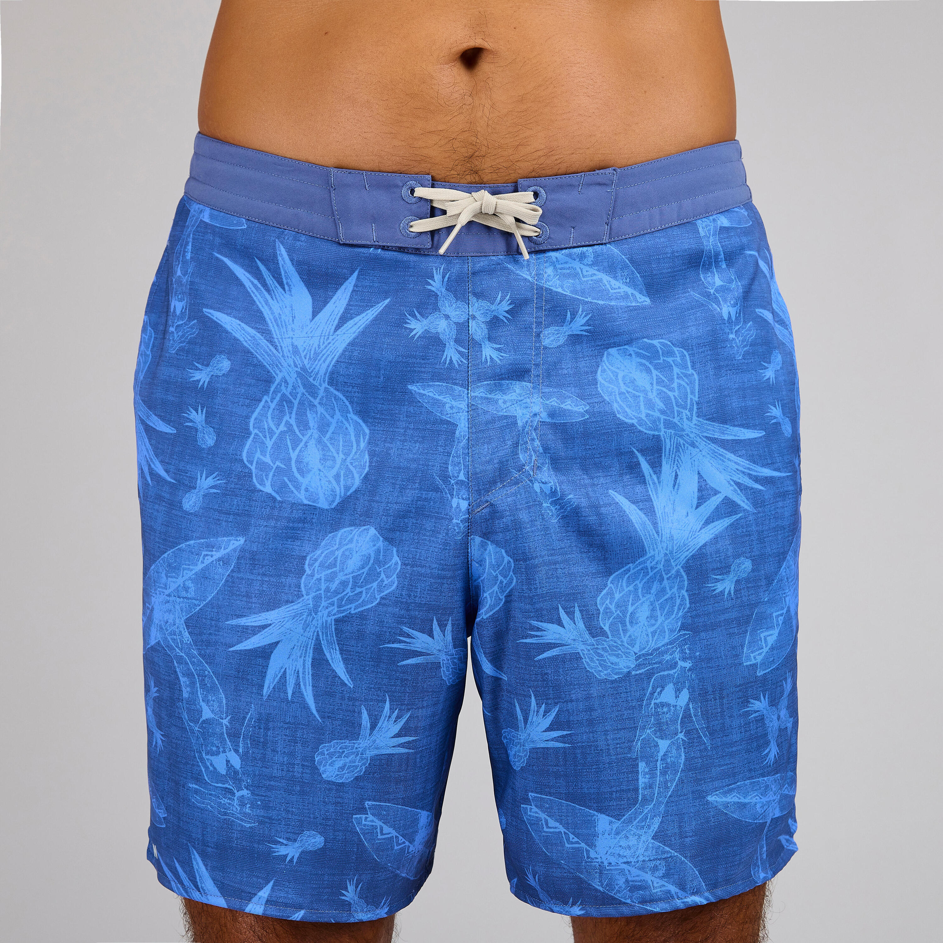 Boardshort surf 100 long SURFERGIRL BLUE 5/8