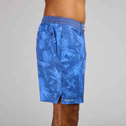 Boardshort surf 100 μακρύ Eco SURFER ΓΙΑ ΚΟΡΙΤΣΙΑ ΜΠΛΕ