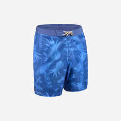 Boardshort surf 100 μακρύ Eco SURFER ΓΙΑ ΚΟΡΙΤΣΙΑ ΜΠΛΕ