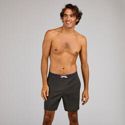 Short de bain surf 100 Long 18" Homme - Palmer Rose taupe