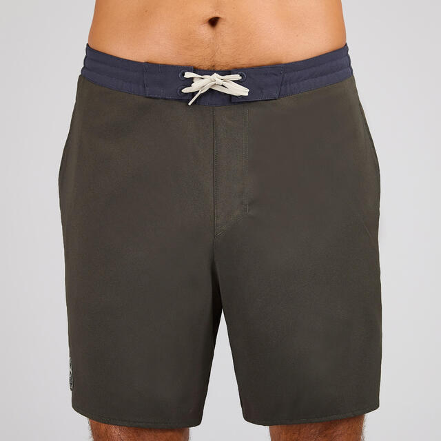 Lange surfboardshort 100 MAN kaki