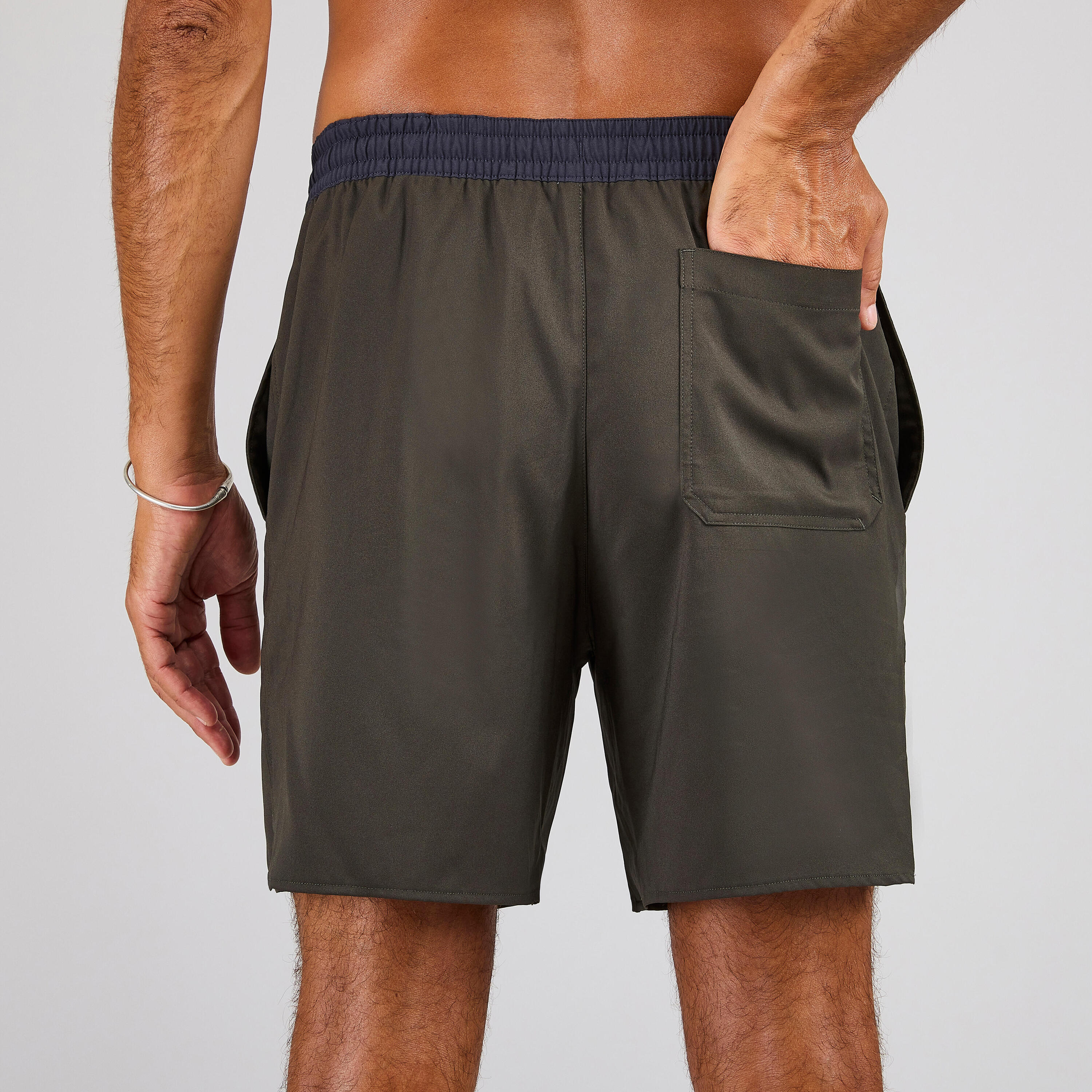 Boardshort surf 100 long MAN KHAKI 4/8