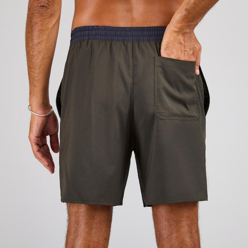 Erkek Orta 18" Deniz Şortu/Boardshort - Haki - 100