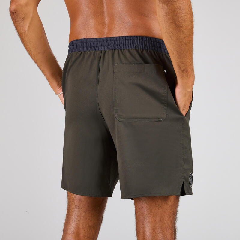 Erkek Orta 18" Deniz Şortu/Boardshort - Haki - 100