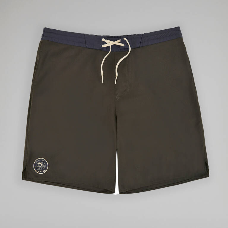 Boardshorts selancar 100 long MAN KHAKI