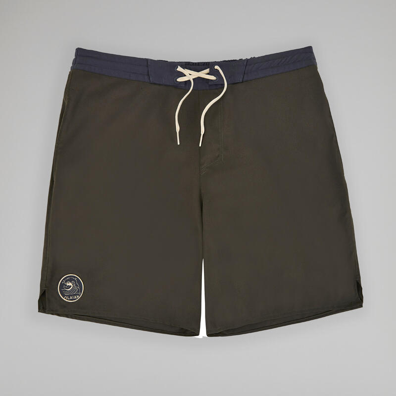 Erkek Uzun Deniz Şortu/Boardshort - Haki - LONG 100