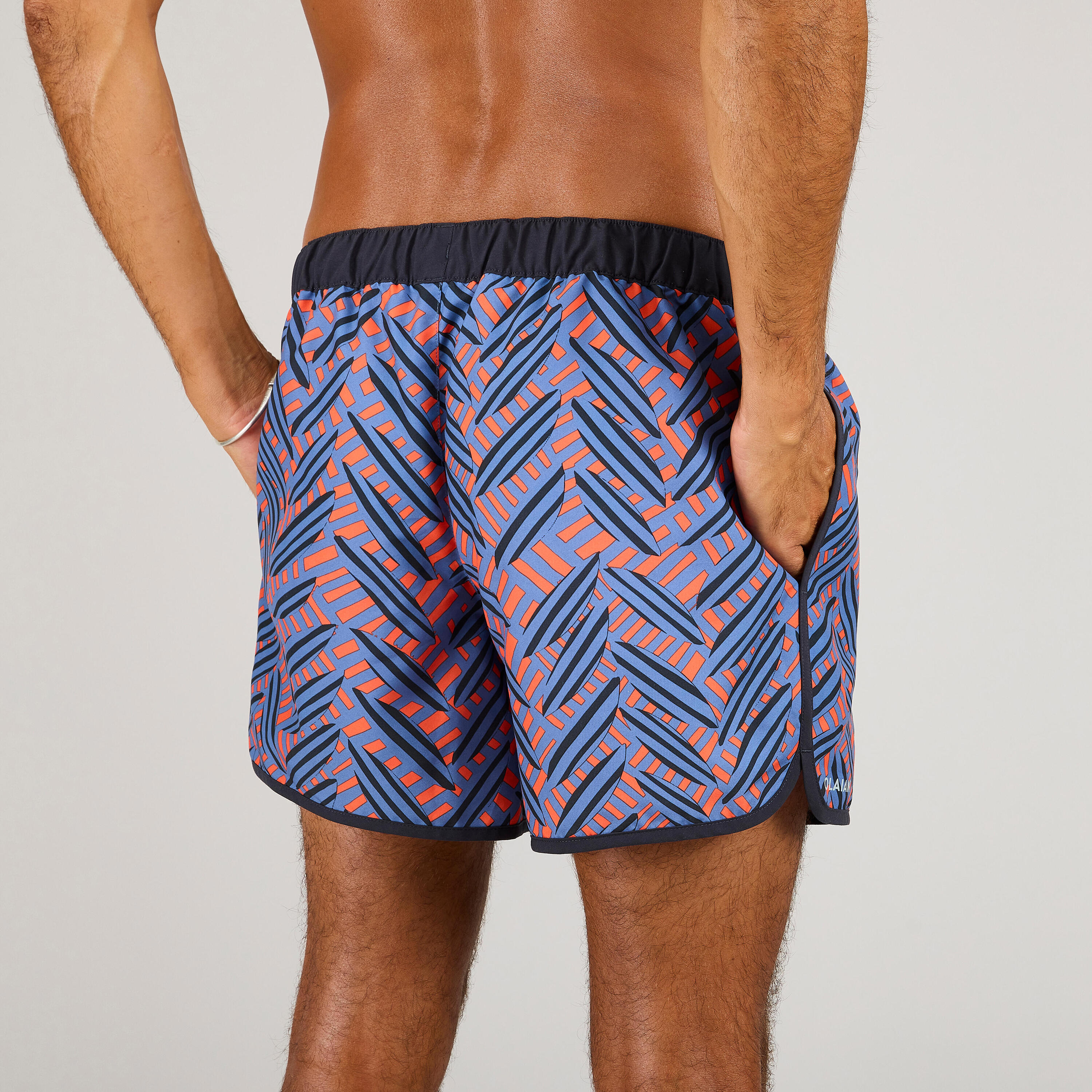 Surfing Boardshorts 100 Shorts OLASURFBLUE 5/8