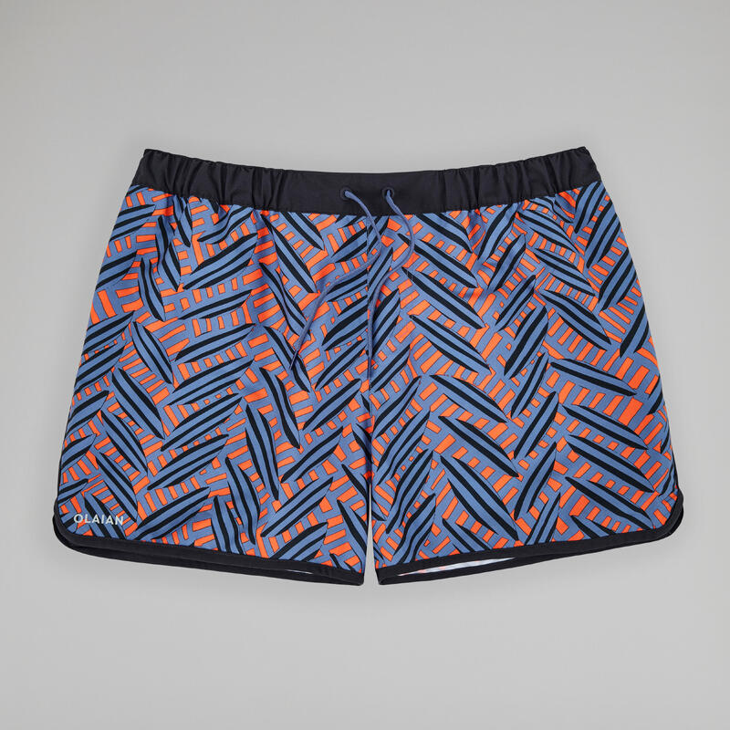 Korte surfboardshort 100 eco OLASURF blauw