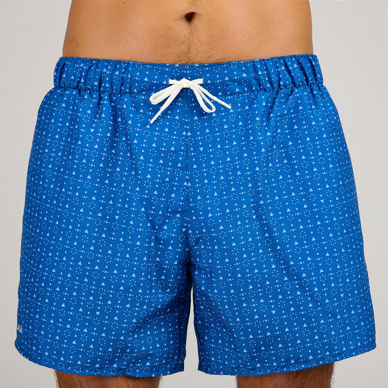 Boardshort surf 100 15" MICROTIF BLUE