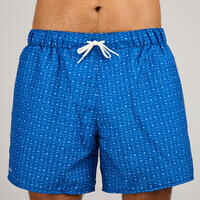 Surfing boardshorts 100 15" MICROTIF BLUE