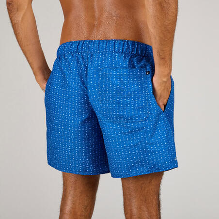 Boardshort surf 100 15" MICROTIF BLUE