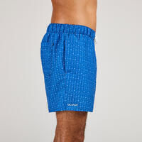 Boardshort surf 100 15" MICROTIF BLUE